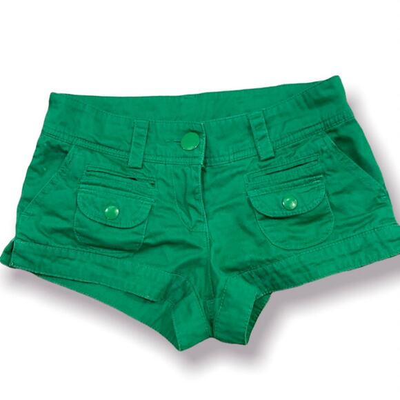 H&M Divided Green Shorts Size 2 - Picture 1 of 4